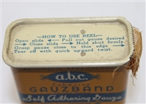 Vintage A.B.C. Cohesive Gauzeband Self Adhesive Gauze - American Bandage Corp. - Chicago