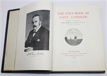 1896 'The Golf Book of East Lothian' Book by John Kerr