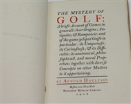 1908 'The Mystery of Golf' Ltd Ed 183/400 Book by Arnold Haultain - First Edition