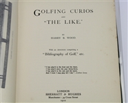 1910 'Golfing Curios and The Like' Signed by Author Harry B. Wood
