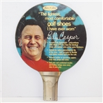 Oversized Billy Casper Sears Golf Shoes Point of Sale Advertising Sign/Paddle