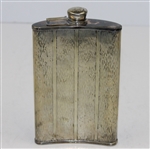 Circa 1920's Evans Nickel Silver with Enamel Golfer Flask