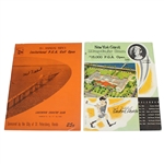 Mike Fetchick 1956 Signed Programs - Invitational PGA at Lakewood & Mayfair Inn PGA Open JSA ALOA