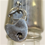 Circa 1900 Hawkes Sterling Thistle on Glass Bottle