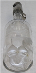 Circa 1900 Hawkes Sterling Thistle on Glass Bottle