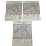 Three 1971 PGA Championship at PGA National GC Pairing Sheets - Nicklaus Win