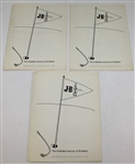Three 1971 PGA Championship at PGA National GC Pairing Sheets - Nicklaus Win