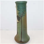 Weller Dickensware Vase- Female Golfer (Early 1900's) - R. Wayne Perkins Collection