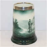 Lenox Mug- Female Golfer- Silver Rim - R. Wayne Perkins Collection