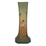 Weller Dickensware Vase- Male Golfer - R. Wayne Perkins Collection