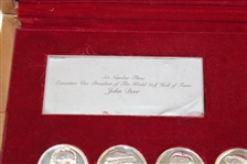 1974 World Golf Hall of Fame Enshrinement Silver Medals Set #3 - VP John Derr Collection