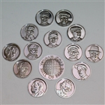 1974 World Golf Hall of Fame Enshrinement Silver Medals Set #3 - VP John Derr Collection