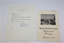 1974 World Golf Hall of Fame Enshrinement Silver Medals Set #3 - VP John Derr Collection