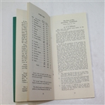 Official 1950 Records of the Masters Tournament Booklet