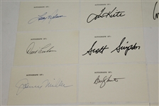20 US Open Champions Signed Index Cards - Great Condition - JSA ALOA
