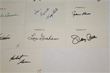 20 US Open Champions Signed Index Cards - Great Condition - JSA ALOA