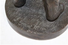 Large Bronze Ltd Golfer Statue by Jeanne Rynhart - Made in Ireland Circa 1980's