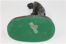 Large Bronze Ltd Golfer Statue by Jeanne Rynhart - Made in Ireland Circa 1980's