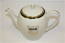 1992 Chick Evans WGA Logo Memorial Pro-Am Ceramic Teapot & Glasses Set