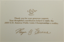 2003 Amateur Public Links at Blue Heron Pines Lenox Plate in Box - Thanks for Support