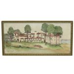 1930's Clubhouse at Forest Lake CC Original Architectural Drawing - Framed