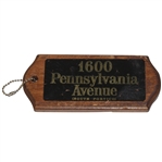 Wooden Bag Tag 1600 Pennsylvania Ave (South Portico)