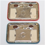 1978 Trophy Room Badge #452 & 1978 Clubhouse Badge #266 - Hugh & Betty Wessinger