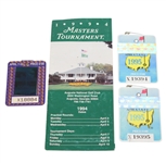 1994 Masters Badge & Pamphlet with Two 1995 Masters Badges 