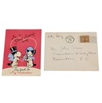 1940 Valentine from Patty Berg to John Derr JSA ALOA