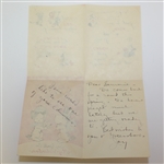 1940 Valentine from Patty Berg to John Derr JSA ALOA
