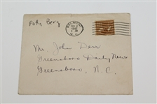 1940 Valentine from Patty Berg to John Derr JSA ALOA
