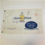 Multi-Signed Savannah Harbor Flag - Palmer, Trevino, Floyd, & Others JSA ALOA