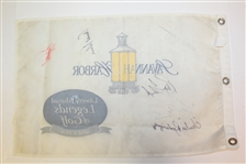 Multi-Signed Savannah Harbor Flag - Palmer, Trevino, Floyd, & Others JSA ALOA