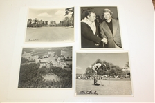 Sam Snead, Byron Nelson (x2), and Jack Burke Signed Morgan Fitz Original Photos JSA ALOA