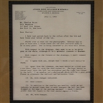 Bob Jones Signed Letter and Signed Photo - Seldom Seen Combo - Framed JSA ALOA