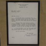 Bob Jones Signed Letter and Signed Photo - Seldom Seen Combo - Framed JSA ALOA