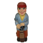 Classic Wooden Golfer Themed Wine/Bottle Holder
