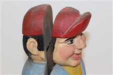 Classic Wooden Golfer Themed Wine/Bottle Holder