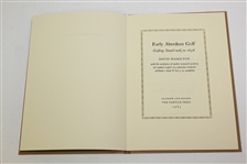 'Early Aberdeen Golf' 1st Ed. Signed Ltd Ed #323 Book by David Hamilton