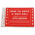 1955 Lloyd Mangrum 'How To Drive A Golf Ball' Movie Flip-It Book - Mangrum Family Letter