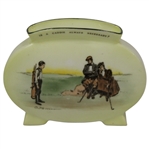 Early 1900's Royal Doulton Golf Vessel Is A Caddie Always Necessary?