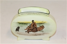 Early 1900's Royal Doulton Golf Vessel Is A Caddie Always Necessary?