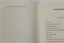 75th Anniversary 'The Garden City Golf Club' Book - Inscription & Personal Library Stamp