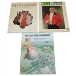 1961, 1963, & 1964 US Open Programs - Littler, Boros, & Venturi Winners