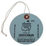 1974 Masters Tournament Saturday SERVICEMAN Ticket #021 - Low Number