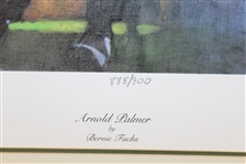 Arnold Palmer Signed Ltd Ed Bernie Fuchs Print #888/900 - Framed JSA ALOA