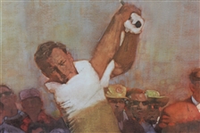 Arnold Palmer Signed Ltd Ed Bernie Fuchs Print #888/900 - Framed JSA ALOA