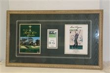 Justin Leonard Signed Ryder Cup Photo with Sunday Ticket & Program - Framed JSA ALOA