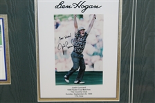Justin Leonard Signed Ryder Cup Photo with Sunday Ticket & Program - Framed JSA ALOA