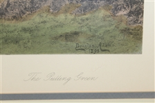 Douglas Adams The Putting Green Art Print - Framed